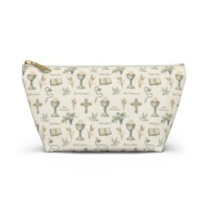 First Communion Icons Accessory Pouch | Chalice Cross Bible Pattern