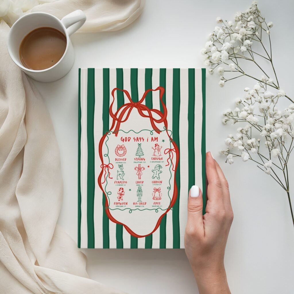 God Says I Am Christmas Journal, Faith-Based Holiday Notebook